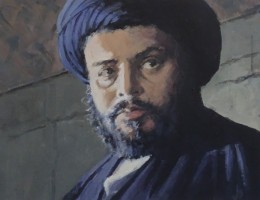 Portret  Arabische man (Moktada al Sadr), 2022