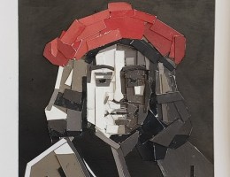 Portret jongeman (naar Rembrandt), 2022